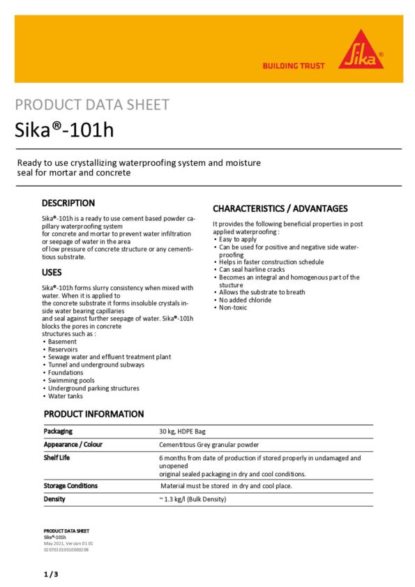 thumbnail of sika-101h