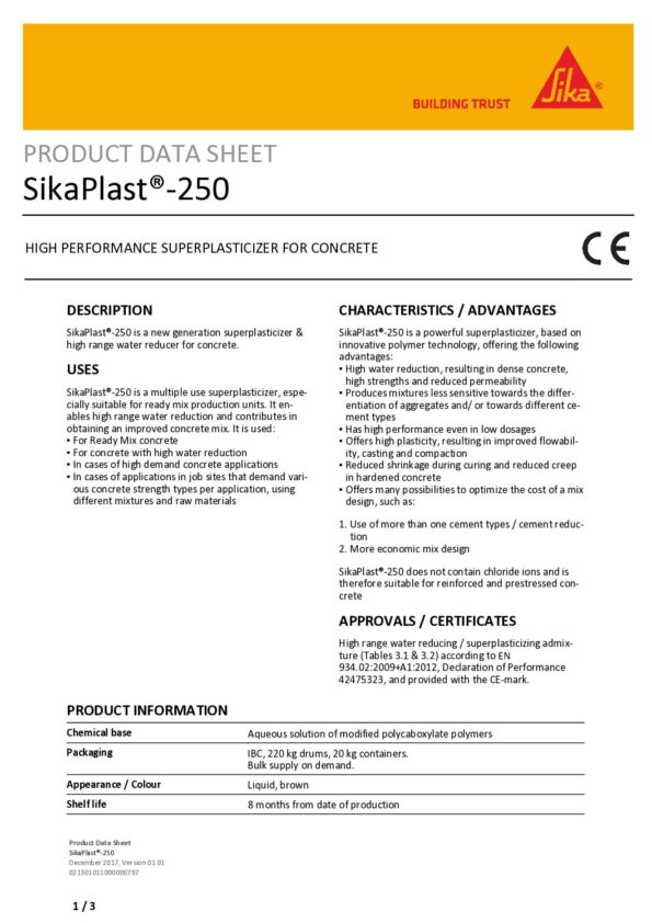 thumbnail of Sika Planst 250