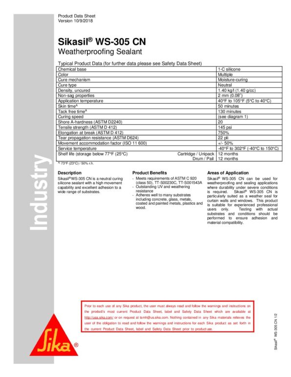 thumbnail of Sikasil WS-305-CN