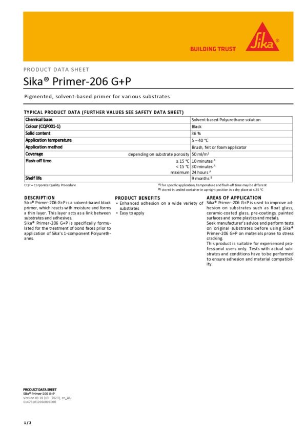 thumbnail of Sika Primer-206 G+P