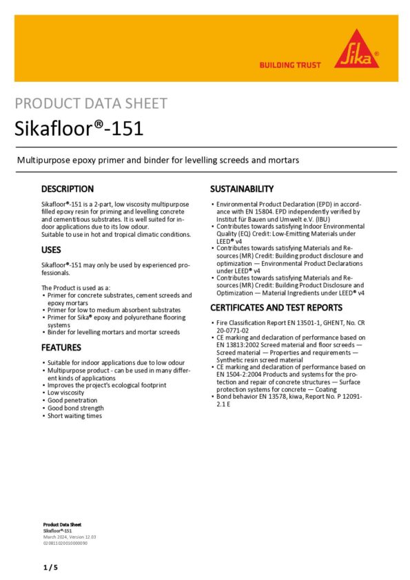 thumbnail of Sikafloor-151