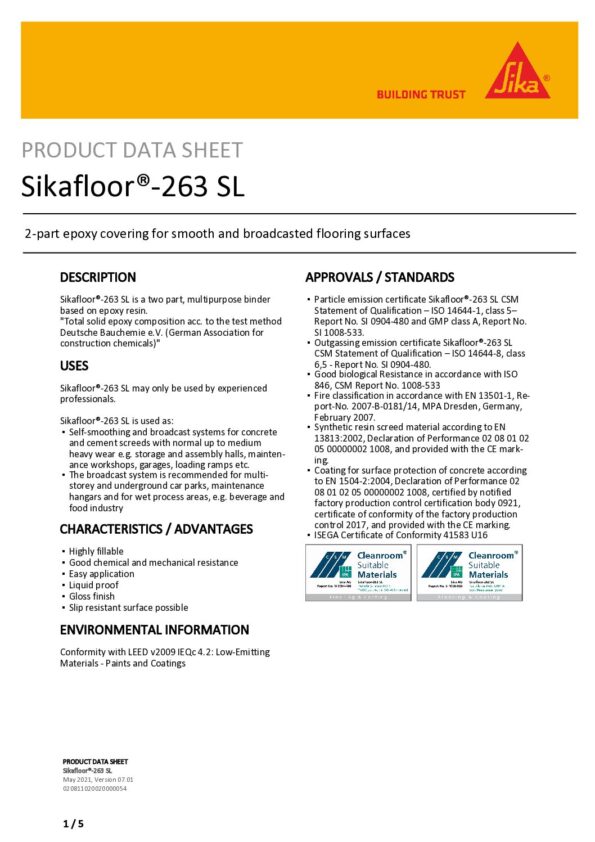 thumbnail of Sikafloor-263 SL