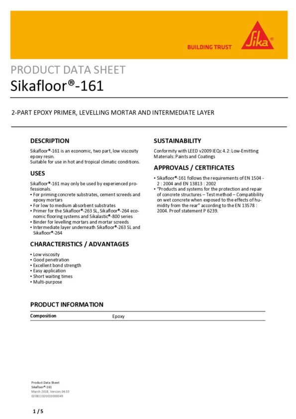 thumbnail of Sikafloor -161