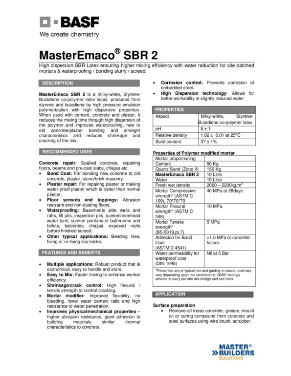 thumbnail of MASTER Emaco® SBR 2