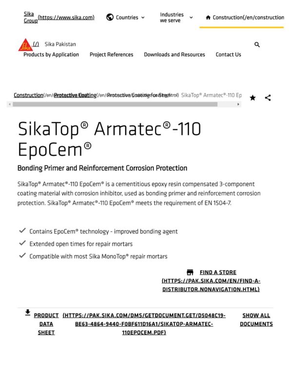 thumbnail of SikaTop Armatec-110EC (ABC)