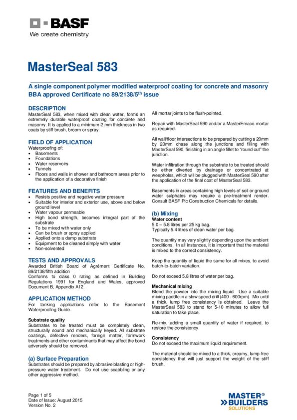 thumbnail of basf-masterseal-583-tds