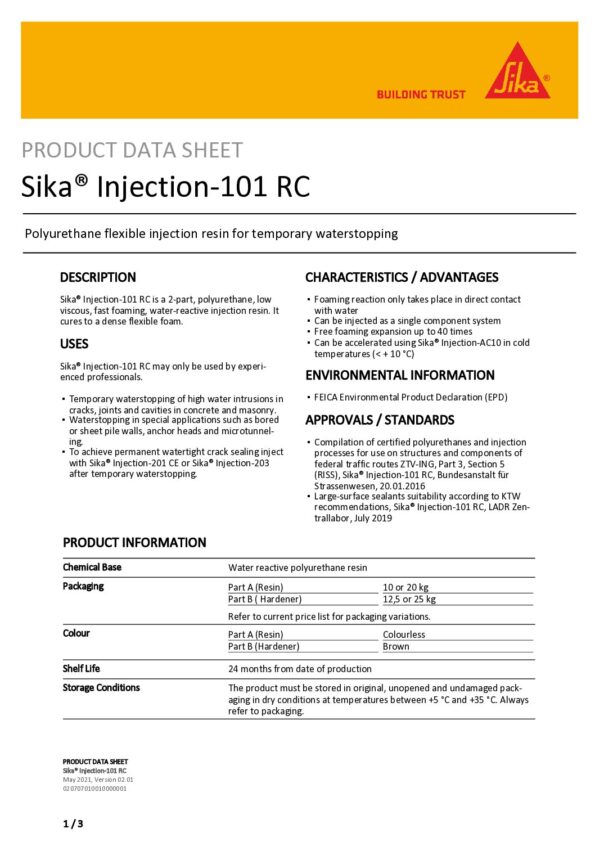 thumbnail of sika-injection-101rc