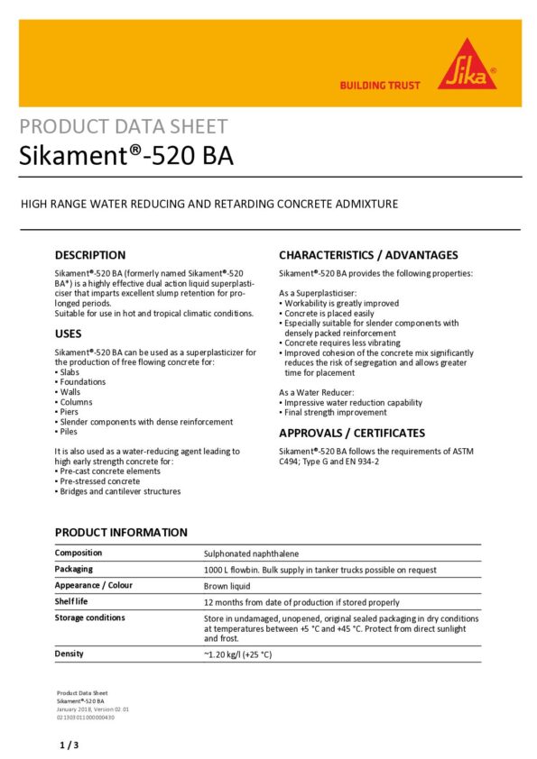 thumbnail of Sikament -520 BA