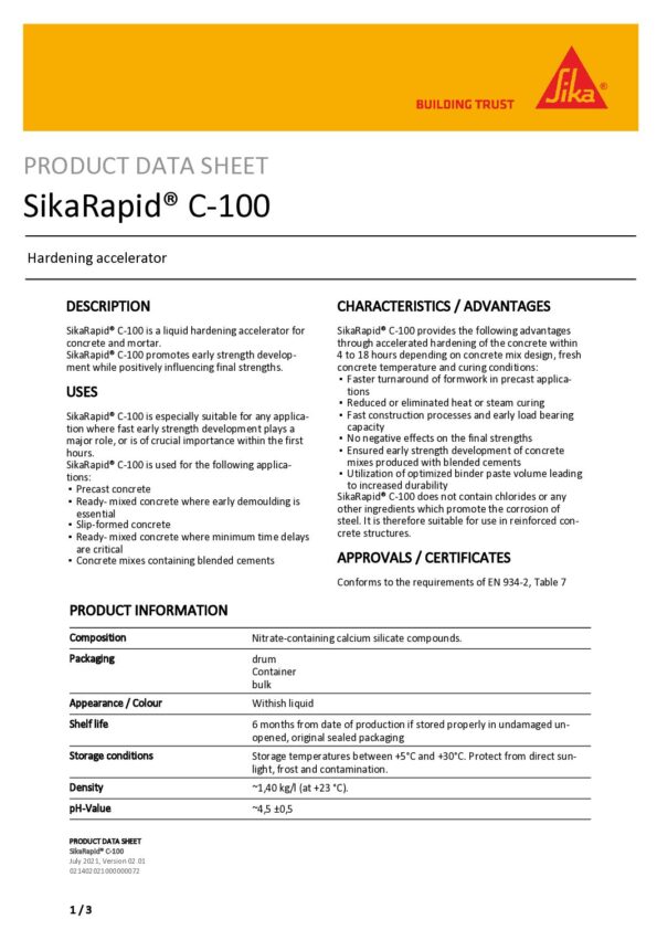 thumbnail of sikarapid-c-100