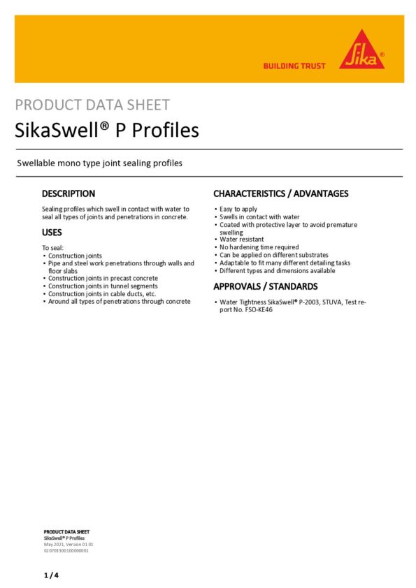 thumbnail of sikaswell-p-profiles