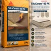 SikaCeram-90 PK tile adhesive showing suitable tile types and key product features