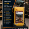 SikaGrout-114 PK non-shrink cementitious grout by Sika - 25kg high strength free flowing grout for machinery bases, steel column base plates and anchor bolt fixings, supplied by MCT Chemicals Pakistan
