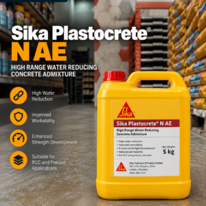 Sika Plastocrete® N AE liquid plasticising and waterproofing concrete admixture (air-entrained)