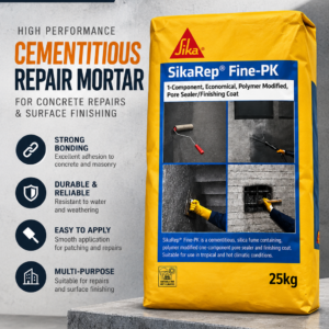 SikaRep® Fine-PK one-component, polymer-modified pore sealer and finishing coat