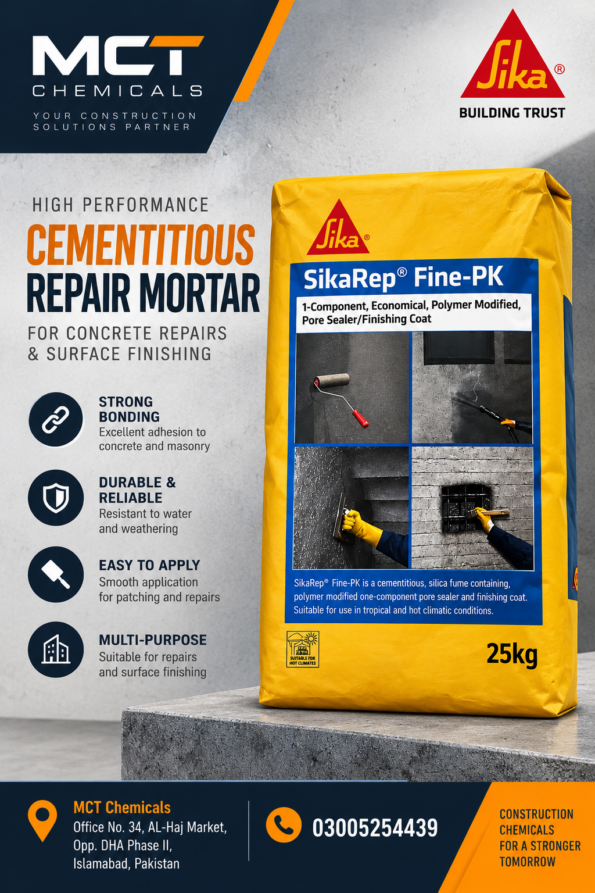 SikaRep® Fine-PK one-component, polymer-modified pore sealer and finishing coat